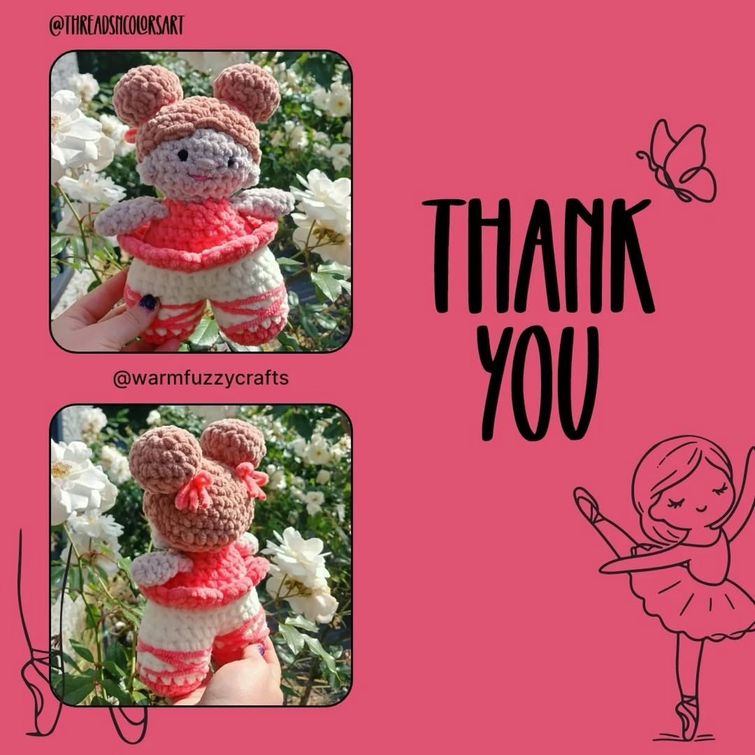 Vela the Ballerina: Free Amigurumi Crochet Pattern with Step-by-Step Instructions