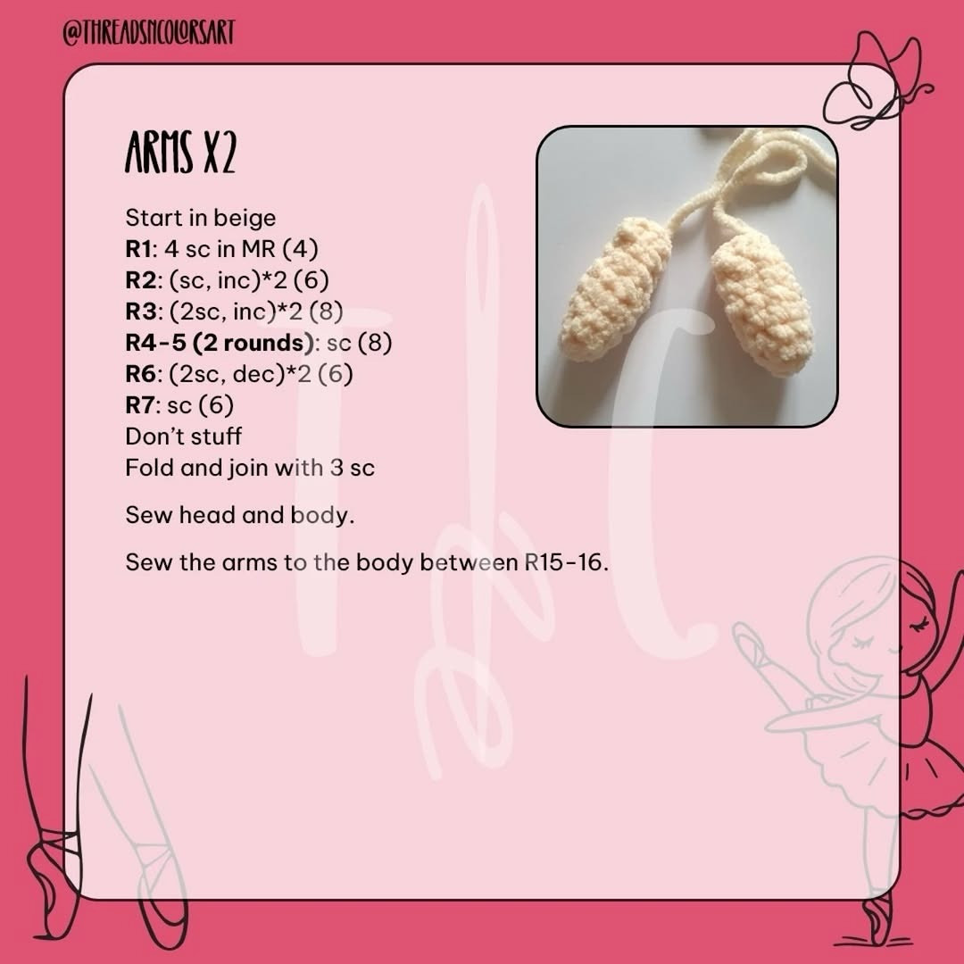Vela the Ballerina: Free Amigurumi Crochet Pattern with Step-by-Step Instructions