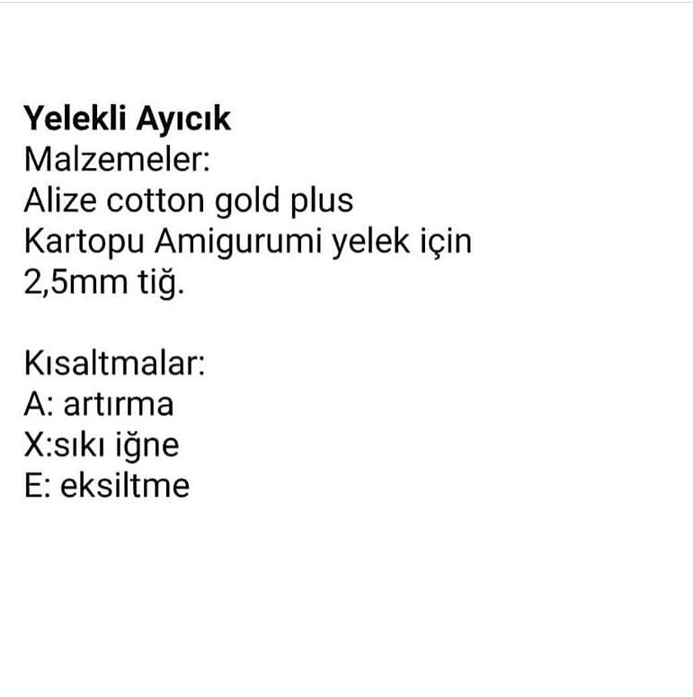 Yelekli Ayıcık - Gấu mặc áo chùng Amigurumi