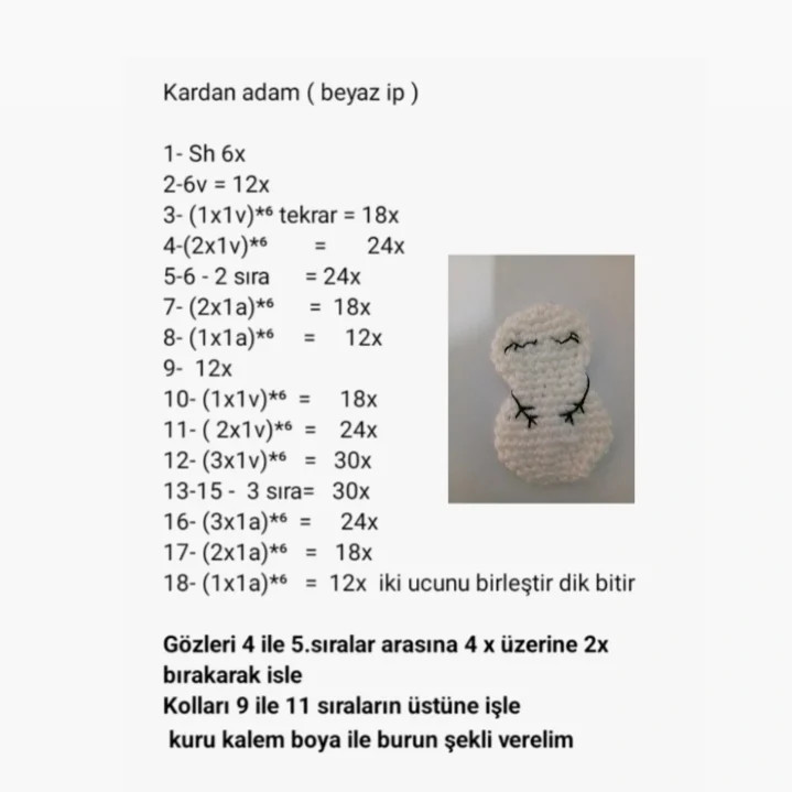 Yılbaşı Bardak Kılıfı Tarifi - Kar Adam ve Çilek Desenli Merserize İp Örgü