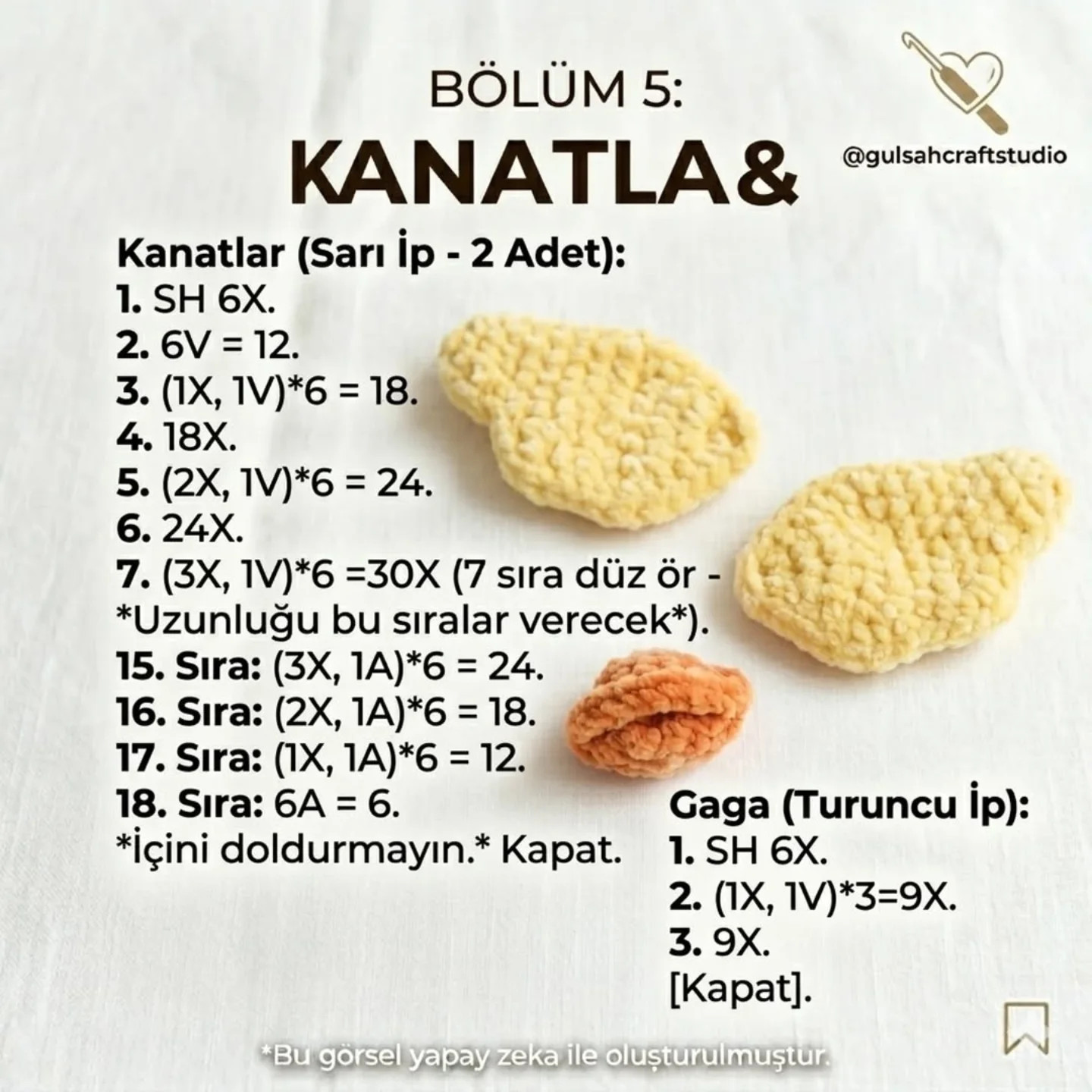 Yumuşacık Kadife Ördek Tarifi - Amigurumi Duck Crochet Pattern