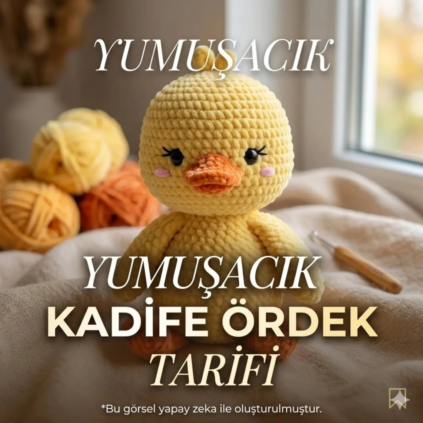 Yumuşacık Kadife Ördek Tarifi - Amigurumi Duck Crochet Pattern