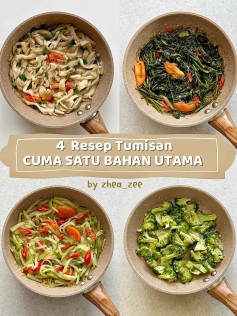 4 Resep Tumisan Cuma Satu Bahan Utama: Jamur Tiram, Kangkung, Labu Siam & Brokoli