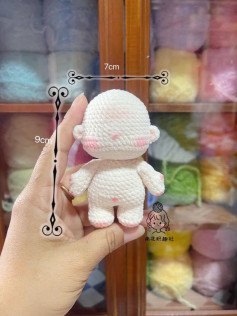 9cm Amigurumi Doll Body Chart Pattern
