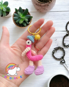 Alphabet Amigurumi Pattern: Letter L and M Keychains