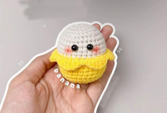 Amigurumi Banana Crochet Pattern Chart by Amiwa