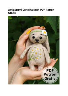 Amigurumi Conejita Ruth PDF Patrón Gratis - Guía paso a paso de crochet