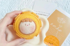 Amigurumi Crochet Chart: Cute Pineapple Bun Dumpling Pattern