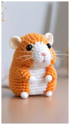 Amigurumi Hamster Crochet Pattern with Chart and Instructions