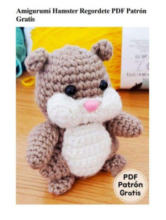 Amigurumi Hamster Regordete PDF Patrón Gratis