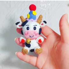 Amigurumi Little Cow Crochet Pattern Chart