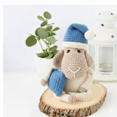 Amigurumi Sheep Pattern: Crochet Instructions for Head, Body, and Arms in Persian