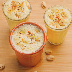 Badam Milk: Rich & Creamy Royal Almond Drink with Saffron and Pistachios
