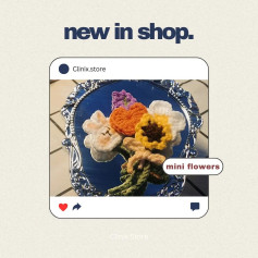 Bảng hướng dẫn móc len hoa mini: Tulip, Cúc, Hướng dương, Lavender