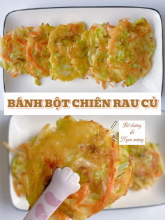 Bánh Bột Chiên Rau Củ: Công thức làm bánh giòn thơm từ bắp cải, cà rốt và khoai tây cho bé ăn dặm