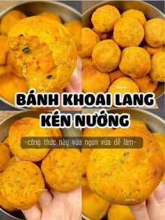 Bánh Kén Khoai Lang Nướng Thơm Ngon, Công Thức Dễ Làm
