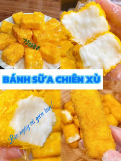 Bánh sữa chiên xù béo ngậy và giòn tan, món ăn vặt hấp dẫn cho bé