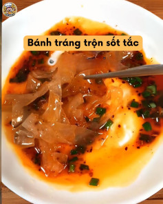 Bánh tráng trộn sốt tắc chua cay, công thức làm món ăn vặt ngon tuyệt