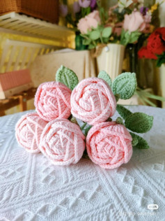 Baozi Rose Crochet Chart Pattern
