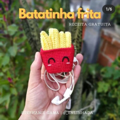 Batatinha Frita: Receita Grátis de Porta Fone Móc Len