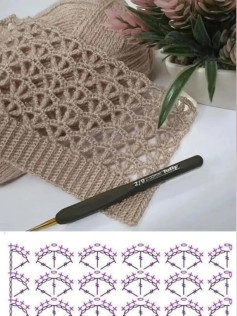 Beautiful Crochet Lace Pattern for Cardigans with Visual Instructions