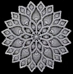 Beautiful Crochet Round Tablecloth Pattern with Detailed Chart Instructions