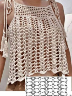 Beautiful Summer Crochet Tops: Lacy Halter, Tank, and Crop Top Patterns with Charts