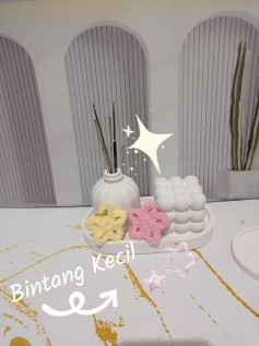 Bintang Kecil: Chart Móc Len Hình Ngôi Sao Màu Vàng Và Hồng