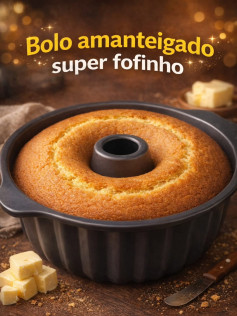Bolo amanteigado super fofinho: Receita de bolo caseiro cremoso, dẽo e perfumado com manteiga