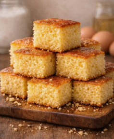 Bolo Caseiro Simples e Fofinho - Receita de bolo amarelo esponjoso, vàng giòn ngon cho bữa xế