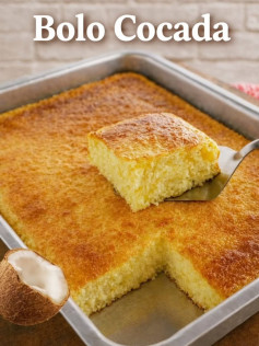 Bolo Cocada Sem Farinha: Receita de bolo coco úng, mềm và ngọt ngào không cần bột