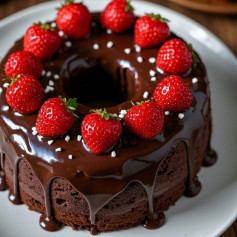 Bolo de Chocolate com Ganache e Morangos: Receita completa com cobertura cremosa