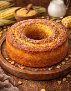 Bolo Flocão de Milho Super Fofo com Canela