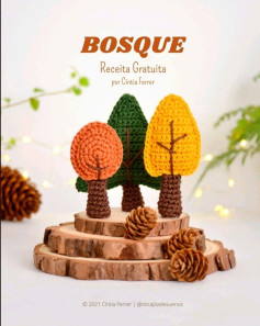 Bosque: Receita Gratuita de Árvore Crochê por Cíntia Ferrer