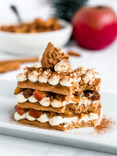 Bratapfel Tiramisu mit Spekulatius: German Christmas Apple Dessert