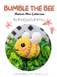 Bumble the Bee Amigurumi Crochet Pattern by Knotted Whimsy
