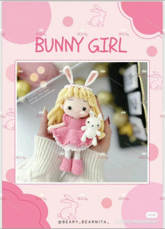 Bunny Girl Amigurumi Crochet Pattern Chart