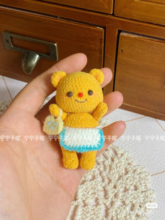 Butter Bear Crochet Pattern Diagram