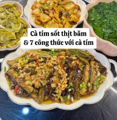 Cà tím sốt thịt băm & 7 công thức với cà tím ngon miệng