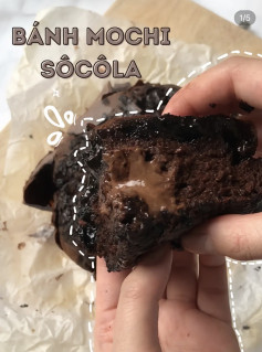 Cách làm Bánh Mochi Sôcôla lòng chảy, mềm mịn