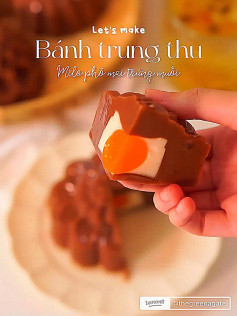 Cách làm Bánh trung thu Milo phô mai trứng muối giả