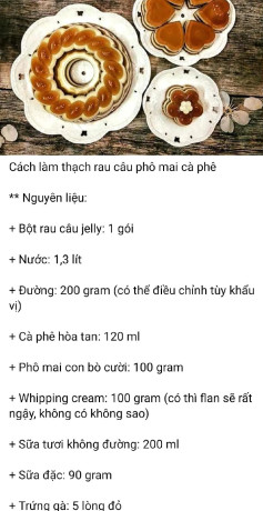 Cách làm thạch rau câu phô mai cà phê đẹp mắt, công thức chi tiết từng bước