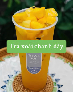 Cách làm Trà Xoài Chanh Leo Siêu Ngon với nguyên liệu xoài, chanh leo, đường và trà lài
