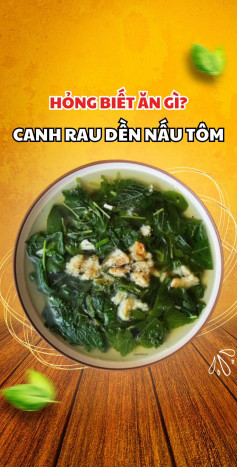 Cách nấu canh rau dền nấu tôm đơn giản, ngon miệng