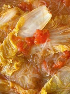 Cách nấu miến cà chua cải thảo đơn giản, ngon miệng