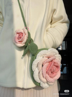Camellia Flower Crochet Bag Pattern