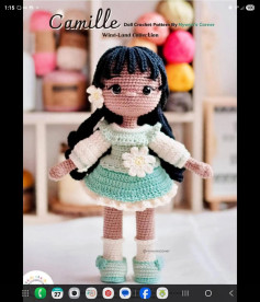 Camille Doll Crochet Pattern by Nywyn's Corner