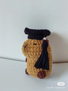 Capybara Graduation Crochet Pattern Chart