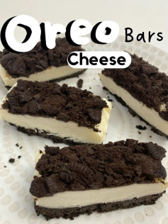 Cara Membuat Oreo Cheese Bars Dingin: Biskuit Oreo, Keju Slice, Susu & Maizena