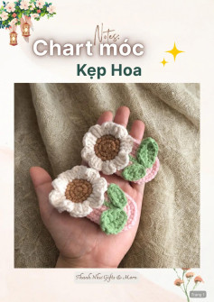 Chart móc kẹp tóc hình hoa hướng dương